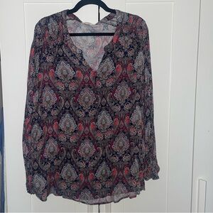 Krazy Kat Paisley Print Women's Top